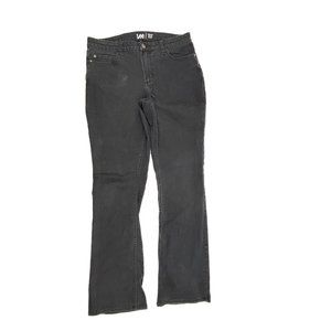 Lee Regular‎ Fit Bootcut MId Rise Women' size 12 Black Denim Jeans